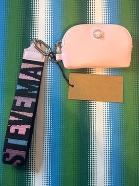 Steve Madden Pink Coin Pouch with Branded Strap